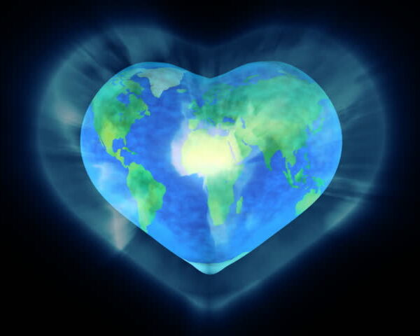 earth heart shape